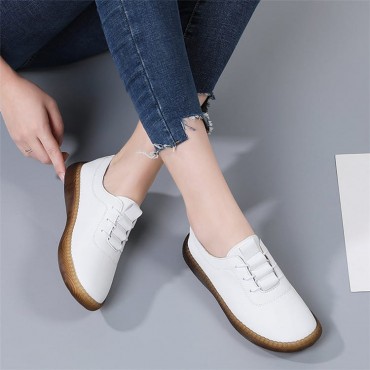 Size:4.5-9 Women Causal Flat Lace-up Loafers