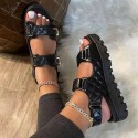 Size:5-11 Women Fashion Solid Color Plus Size Sandals Shoes