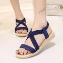 Size 4.5-10 Casual Lady Summer Simple Elastic Low Heel Gladiator shoes