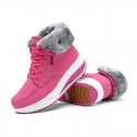 Size:4.5-9 Women Winter Warm Lace Up Fleece Lined Shoes