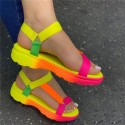 Women Casual Velcro Design Wedge Platform Sandals