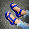 Women Casual Velcro Design Wedge Platform Sandals