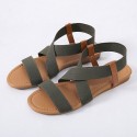 Women Casual Cross Hollow Design Flat Sandals