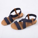 Women Casual Cross Hollow Design Flat Sandals