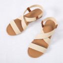 Women Casual Cross Hollow Design Flat Sandals