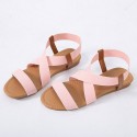 Women Casual Cross Hollow Design Flat Sandals