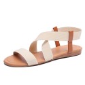 Women Casual Cross Hollow Design Flat Sandals