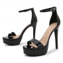 Women Fashion Sexy Buckle Design Platform Stiletto Sandals