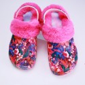 Winter Women Hollow Comfortable Breathable Leisure Plush Slippers Clogs