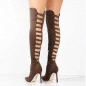 Women Fashion Pointed Toe Stiletto Heel Over The Knee Boots