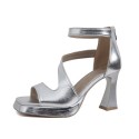 Women Fashion Sexy Peep Toe Square Toe Chunky Heel Sandals