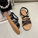 Summer Women Casual Round Toe Thick-Soled Cross Sandals