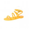 Summer Women Casual Studded Round Toe Flat Sandals