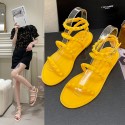 Summer Women Casual Studded Round Toe Flat Sandals