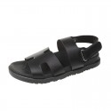 Summer Women'S Casual Plus Size Solid Color Velcro Buckle Roman Sandals