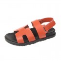 Summer Women'S Casual Plus Size Solid Color Velcro Buckle Roman Sandals