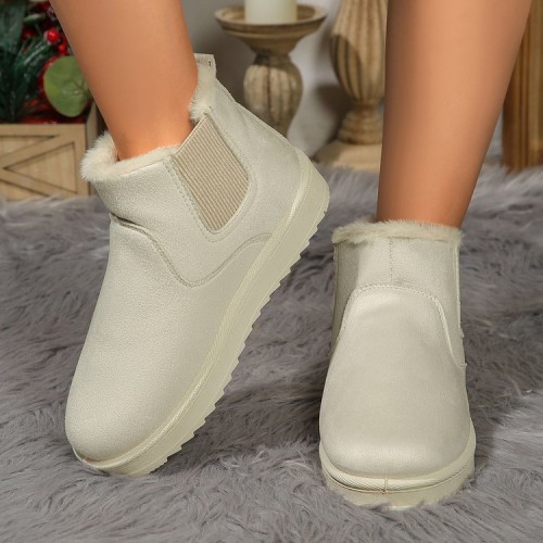 Autumn Winter Women Fashion Thickened Fleece-Lined Plus Size Snow Boots