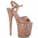 Nightclub Pole Dance Women Sexy Sequin Waterproof Platform 20Cm Thin Heeled Sandals